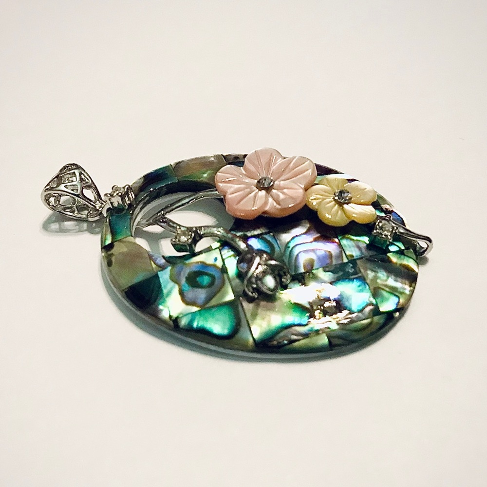 Emerald/Sterling Silver pendant